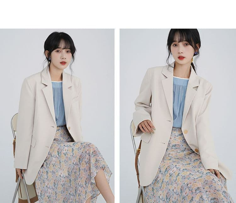 정장 여성 경력 긍정적 인 로드 중 대학생 가을 품격 고급 검정색 작은 정장 면접 작업복 상세 이미지 20