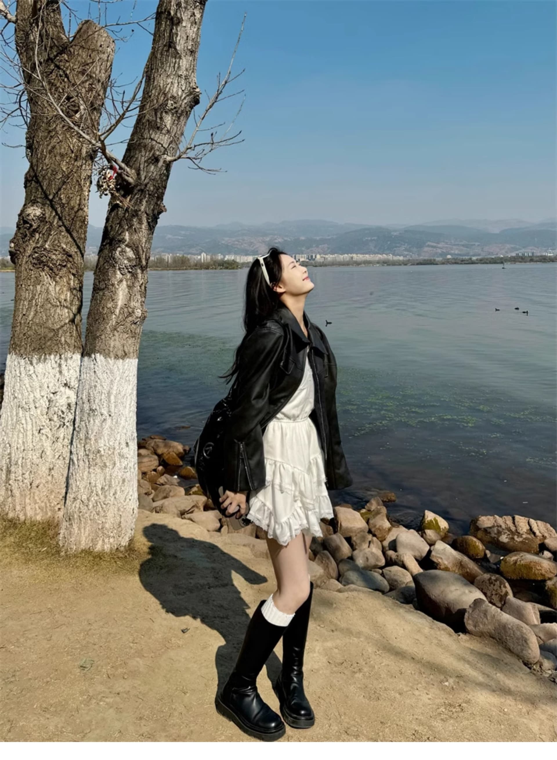 아메리칸 레트로 브라운 가죽 재킷 여성 코트 가을 2026 새로운 쇼트 스타일 고급 센스 작은 키 조기 봄 재킷 상세 이미지 13
