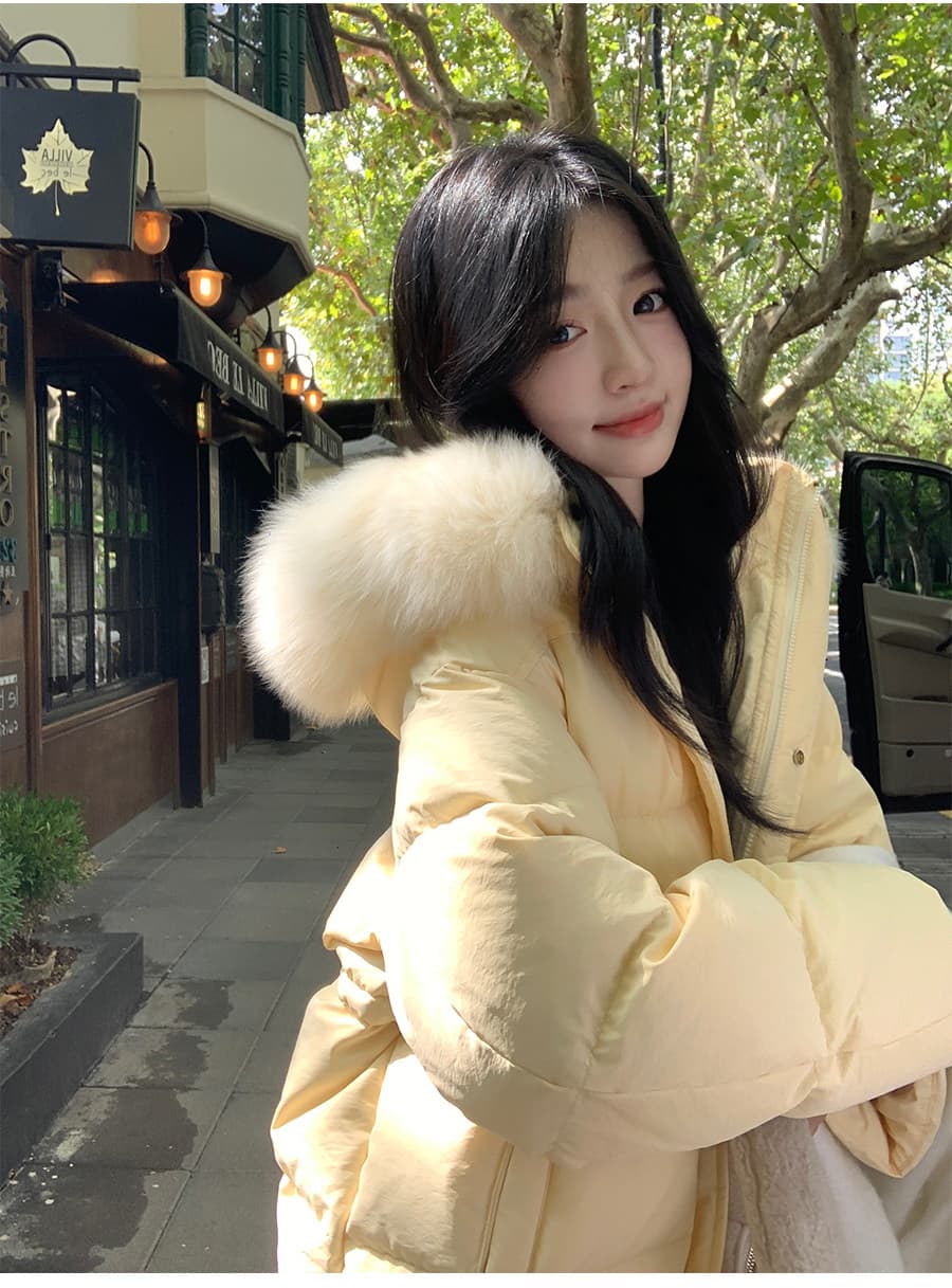 나 원하는 10 십억 면 의류 여성 겨울 2026 새로운 쇼트 스타일 작은 키 슈퍼 잘 생긴 올해 인기 여성의 아파트 꿀 폭발 상세 이미지 9