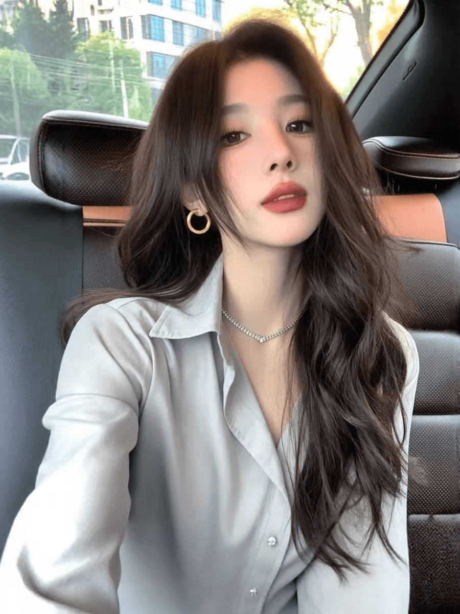 조기 가을 하늘색 폴로 칼라 얇은 스타일 자외선 차단 긴팔 여성 셔츠 2026 가을 고급 센스 chic Chic 맨위 상세 이미지 3