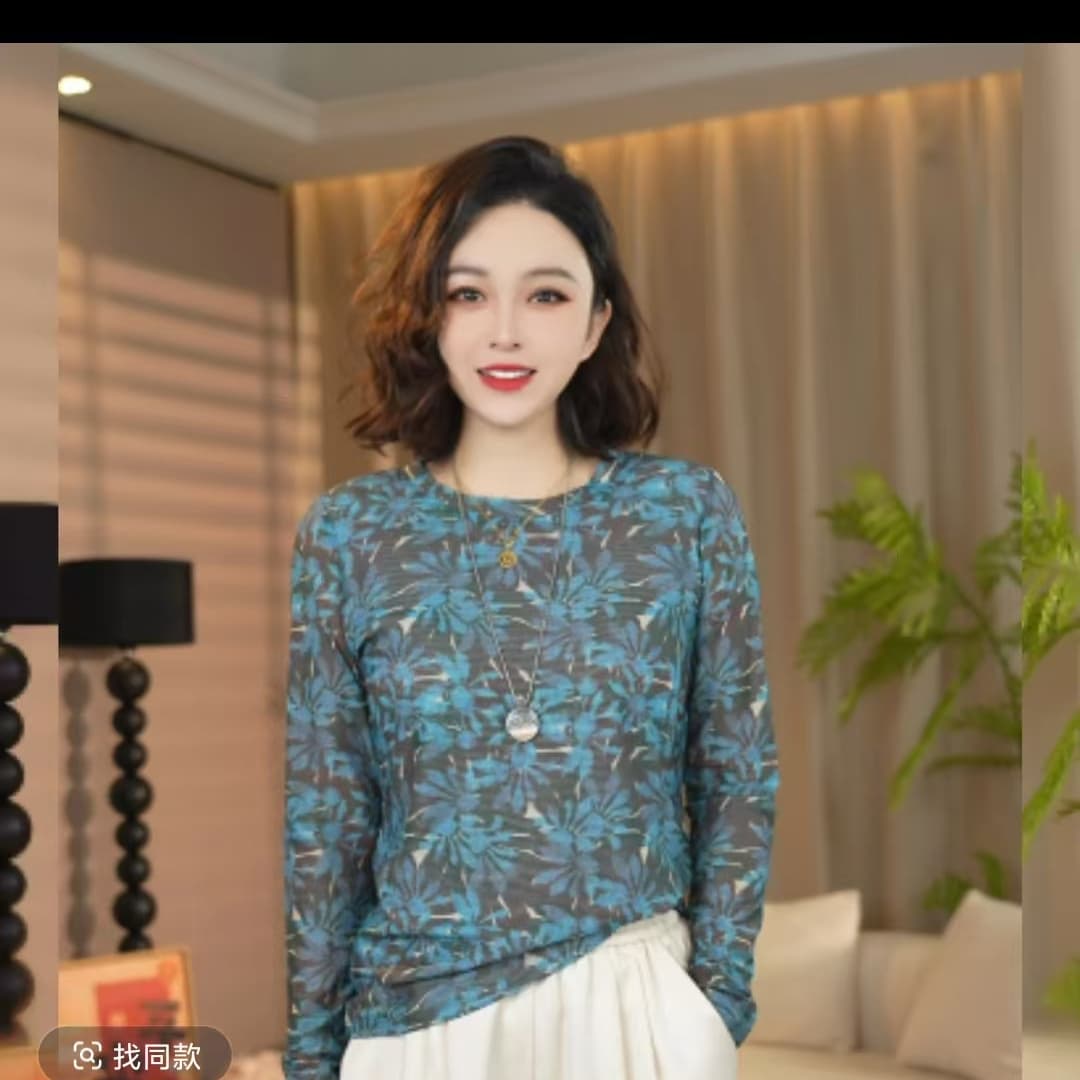 새로운 피부 망사 맨위 작은 셔츠 통기성 이중층 고급 다용도 풀오버 외국 가스 상세 이미지 1