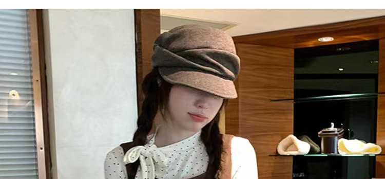 출산 착용 가을 겨울 새로운 도트 무늬 레이스업 기본 셔츠 달콤함 꽃밭 드레스 루즈핏 연령 감소 투피스 세트 재고 있음 상세 이미지 5