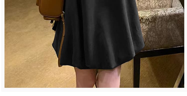 출산 착용 가을 겨울 새로운 도트 무늬 레이스업 기본 셔츠 달콤함 꽃밭 드레스 루즈핏 연령 감소 투피스 세트 재고 있음 상세 이미지 10