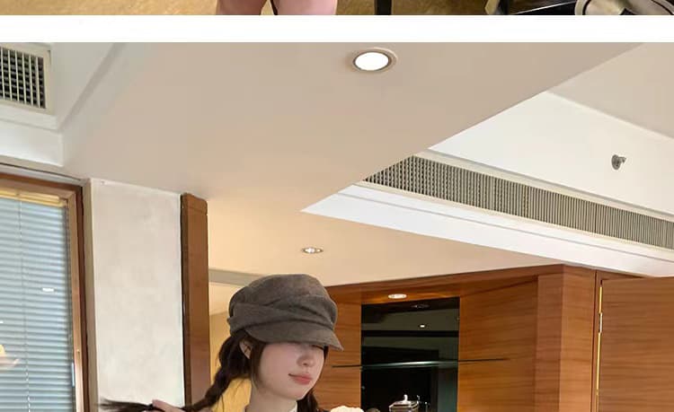 출산 착용 가을 겨울 새로운 도트 무늬 레이스업 기본 셔츠 달콤함 꽃밭 드레스 루즈핏 연령 감소 투피스 세트 재고 있음 상세 이미지 22