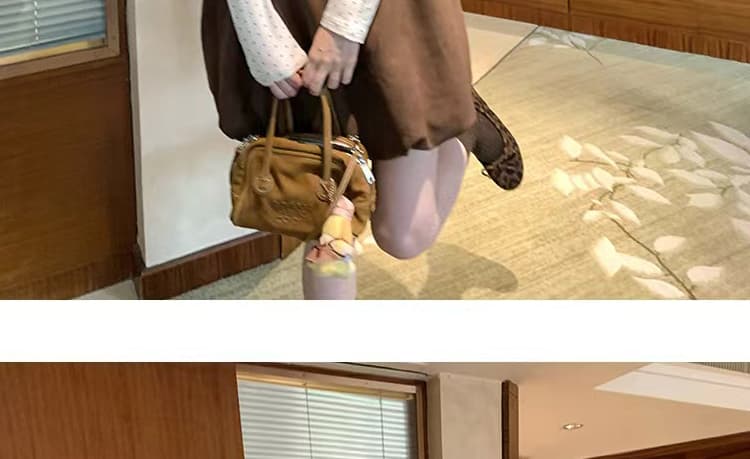 출산 착용 가을 겨울 새로운 도트 무늬 레이스업 기본 셔츠 달콤함 꽃밭 드레스 루즈핏 연령 감소 투피스 세트 재고 있음 상세 이미지 52