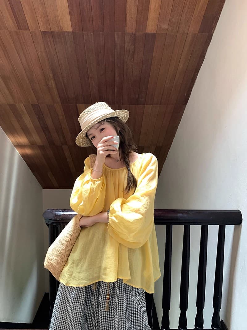 im ~까지 윌 호흡 ~ 중 자외선 차단 라미 주간 실크 가벼움 센스 벌룬 소매 맨위 여성 양면 착용 자외선 차단 작은 셔츠 상세 이미지 8