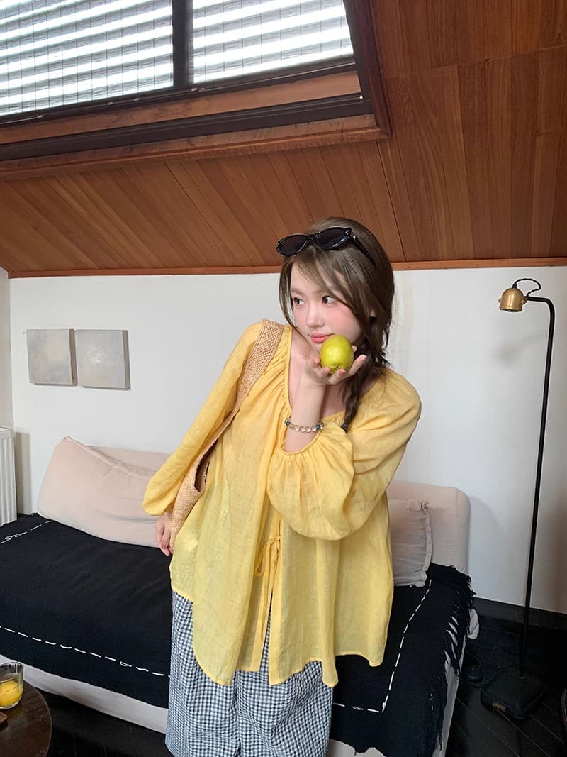 im ~까지 윌 호흡 ~ 중 자외선 차단 라미 주간 실크 가벼움 센스 벌룬 소매 맨위 여성 양면 착용 자외선 차단 작은 셔츠 상세 이미지 13