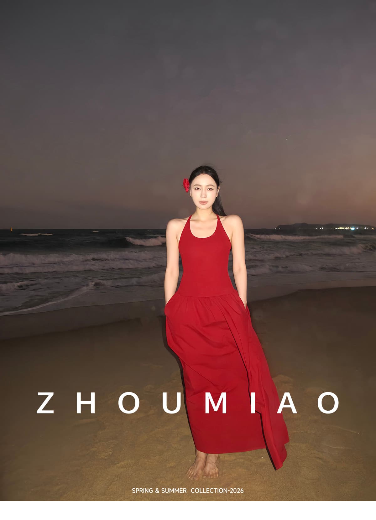 주 淼 zhoumiao 그는 벤 치마 3.0 바늘 셔틀 패치워크 여신 드레스 단어 조끼 롱 스커트 여성 상세 이미지 21