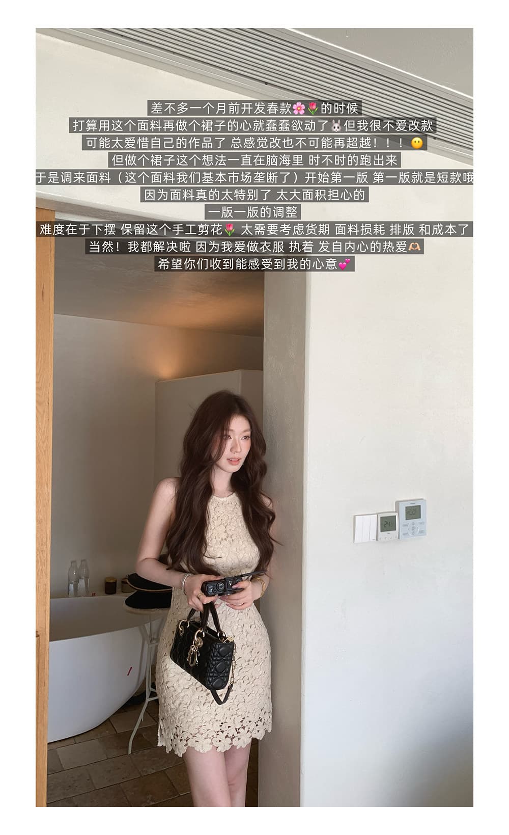sya 크 사이 작은 웨스트 프랑스식 부드러운 여성 드레스 봄 예복 홀로우 아웃 레이스 민소매 인사이드 가져 가라. 쇼트 스타일 치마 새로운 상세 이미지 9