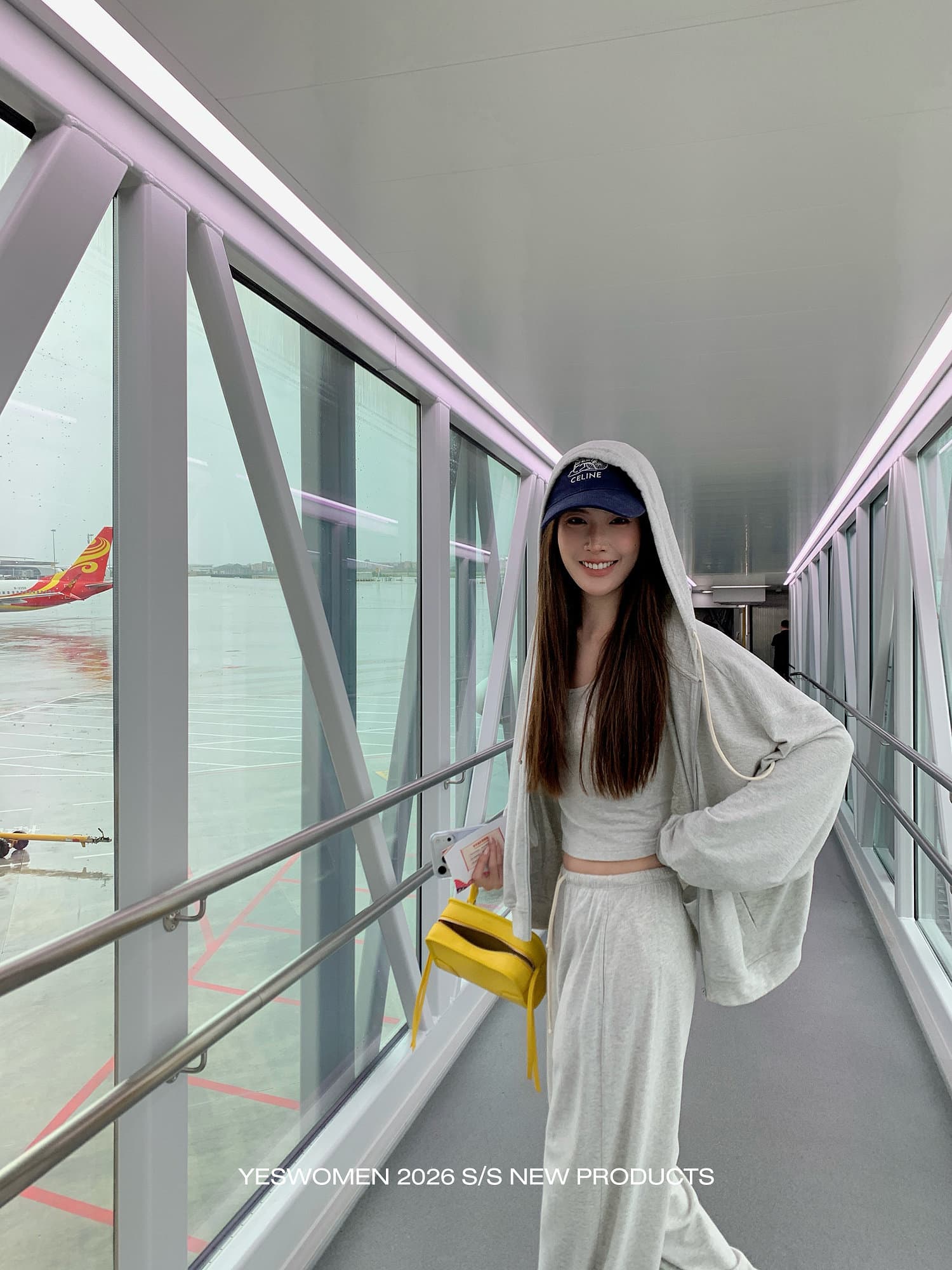 작은 적합한 맞춤 am v 구름 시리즈 가을 새로운 얇은 스타일 후드 티 스웨터 운동 캐주얼 세트 여성 상세 이미지 53