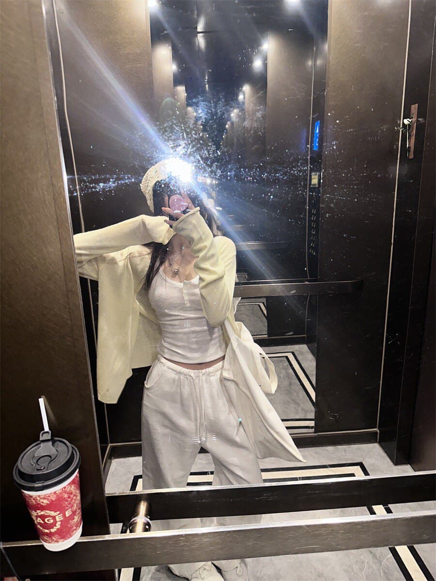 워싱 라미 바지 2026 봄 허리밴드 펌프 로프 캐주얼 면 린넨 와이드 레깅스 바지 오래된 돈 바람 느슨함 센스 아마 바지 상세 이미지 34