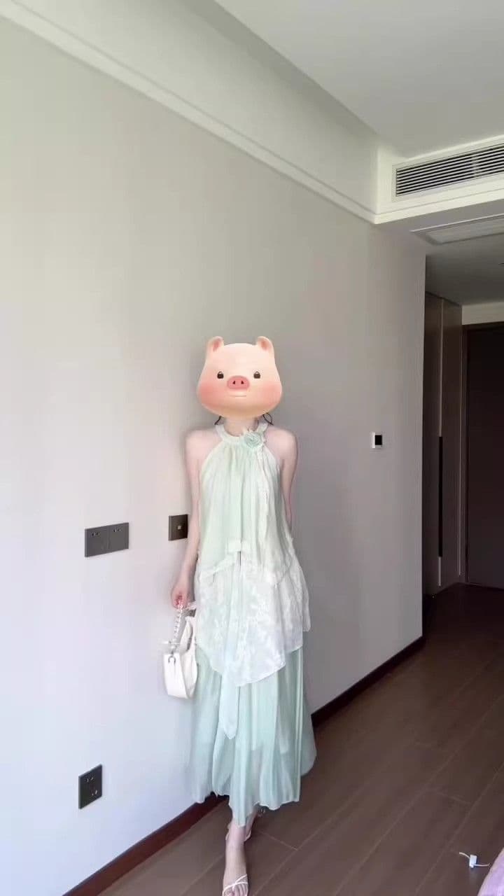 슈퍼 요정 휴가 바람 오프숄더 행침 목 드레스 여름 한 부서 순수한 욕망 레이스 조각 불규칙 레이스 롱 스커트 여성 상세 이미지 9