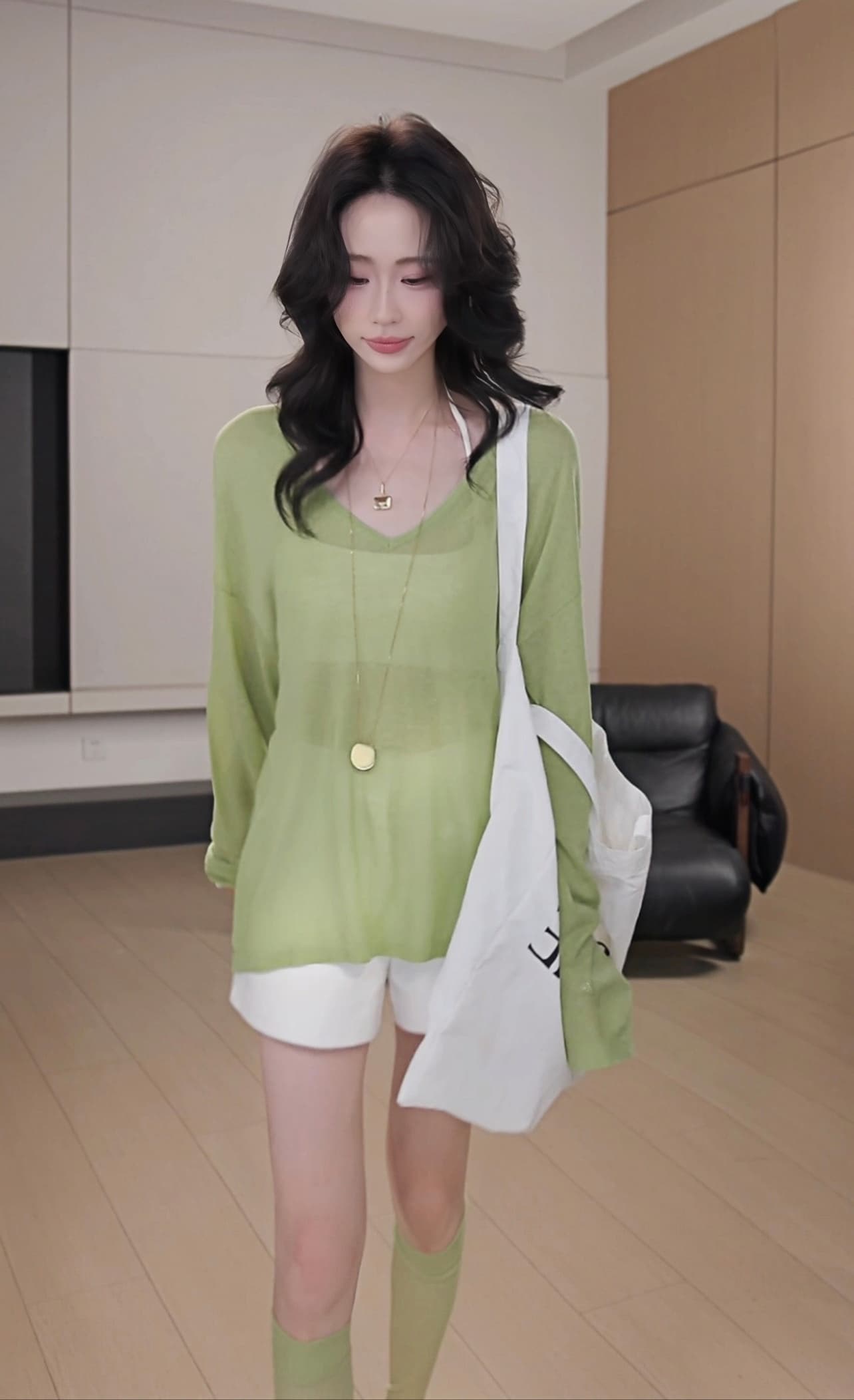느슨함 천천히 여단 캐주얼 바람 루즈핏 단색 자외선 차단 블라우스 여름 다용도 에어컨 셔츠 이미지 5
