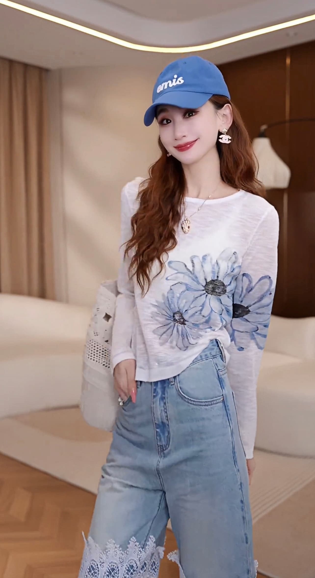 여름 새로운 데이지 디자인 센스 품격 다용도 블라우스 맨위 상세 이미지 6