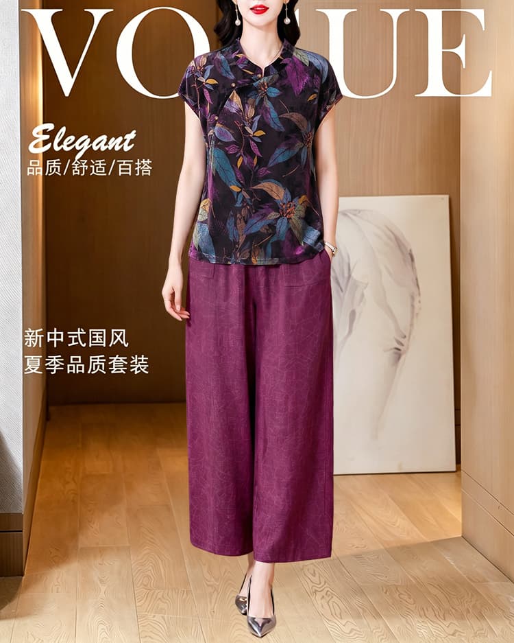 새로운 중식 국풍 레트로 연령 감소 실크 샹윈사 작은 셔츠 여성 2026 여름 패션 슬림해 보이는 다용도 맨위 상세 이미지 1