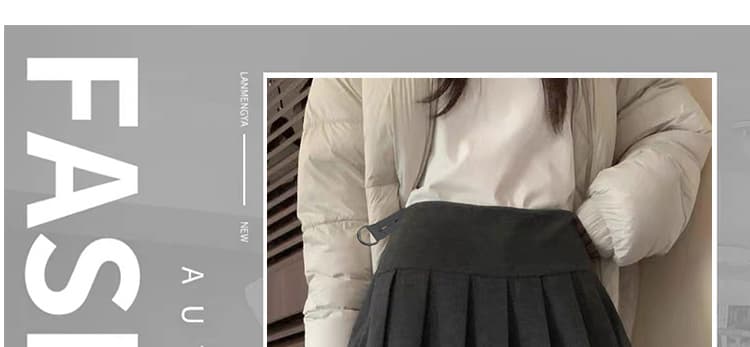 지금 임산부 플리츠 스커트 랩스커트팬츠 바지 페이크 레이어드 스택 착용 가을 겨울 의류 2026 새로운 털이 있는 캐주얼 부츠컷 바지 긴 바지 상세 이미지 1