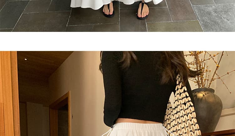 지금 임산부 프랑스식 화이트 반신 스커트 새로운 한 부서 고급 센스 치마 한 마디 대 치마 도루 센스 주간 실크 롱 스커트 상세 이미지 22