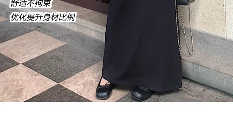 지금 임산부 부드러운 찹쌀 도루 센스 반신 스커트 없음 복부 지지 치마 다용도 임산부 인어 꼬리 두꺼운 순면 스트레이트 롱 스커트 상세 이미지 9