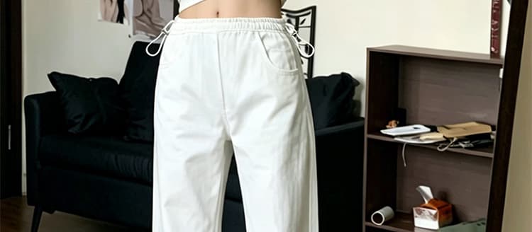 지금 2026 새로운 임산부 신축성 펌프 로프 청바지 있음 주머니 나팔 바지 없음 복부 지지 임산부 긴 바지 9부 바지 상세 이미지 38