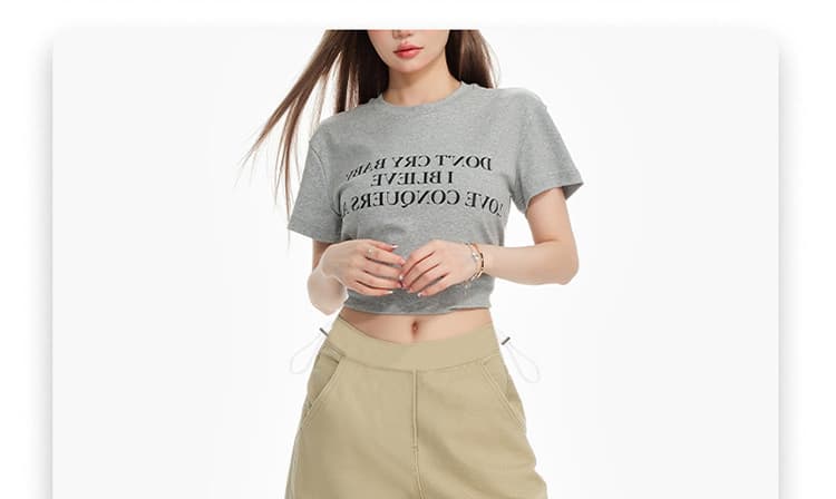 임산부 여름 얇은 스타일 넓은 다리 데님 7부 바지 스트레이트 작은 키 루즈핏 캐주얼 스트레이트 워싱 주간 실크 데님 상세 이미지 21
