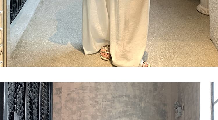 2026 새로운 임산부 면 린넨 편안함 스트레이트 캐주얼 와이드 레그 팬츠 디자인 센스 다용도 루즈핏 편안함 면 린넨 긴 바지 상세 이미지 67