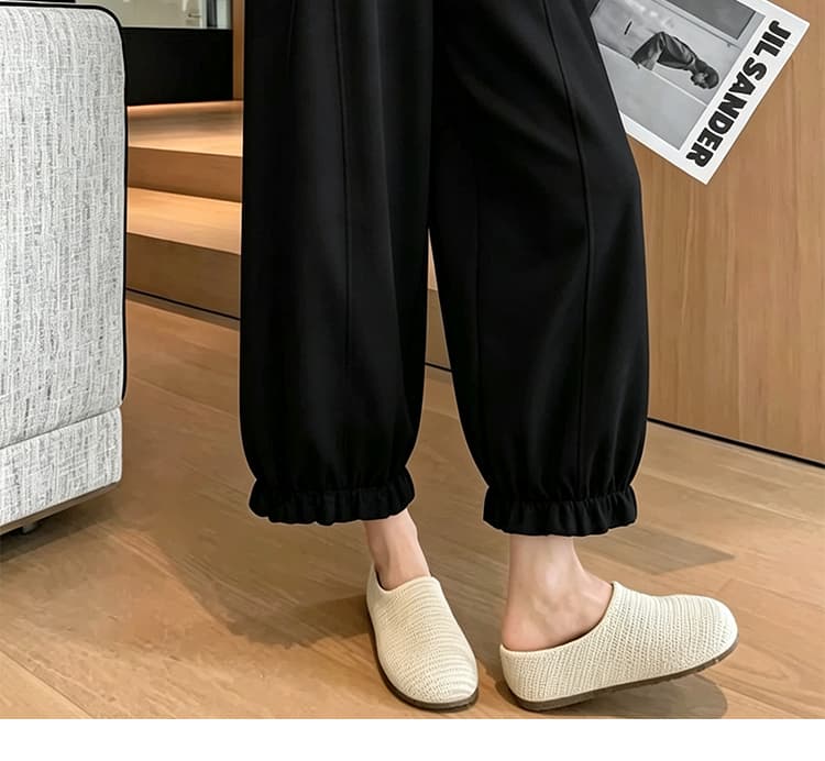 지금 2026 여름 새로운 임산부 바지 다용도 꽃밭 배기 바지 루즈핏 슬림해 보이는 풍선 넓은 다리 캐주얼 9부 바지 상세 이미지 39