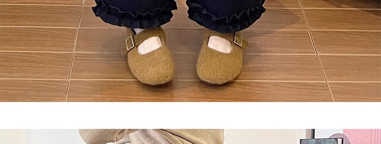 2026 새로운 가을 겨울 임산부 복부 지지 프릴 바지 스트레이트 정장 바지 작은 키 9 포인트 캐주얼 긴 바지 상세 이미지 30