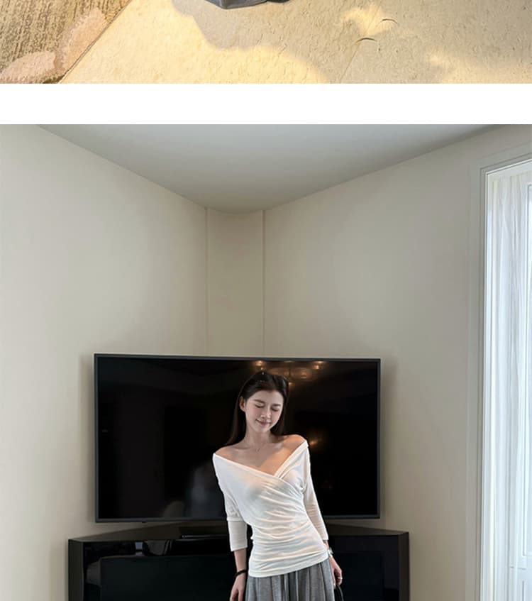 임산부 새로운 와이드 레그 팬츠 2026 가을 찹쌀 바지 도루 센스 다용도 바지 느긋한 바람 루즈핏 캐주얼 바지 상세 이미지 29