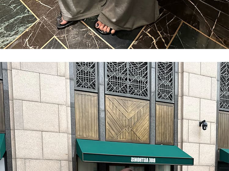 임산부 새로운 와이드 레그 팬츠 2026 가을 찹쌀 바지 도루 센스 다용도 바지 느긋한 바람 루즈핏 캐주얼 바지 상세 이미지 34
