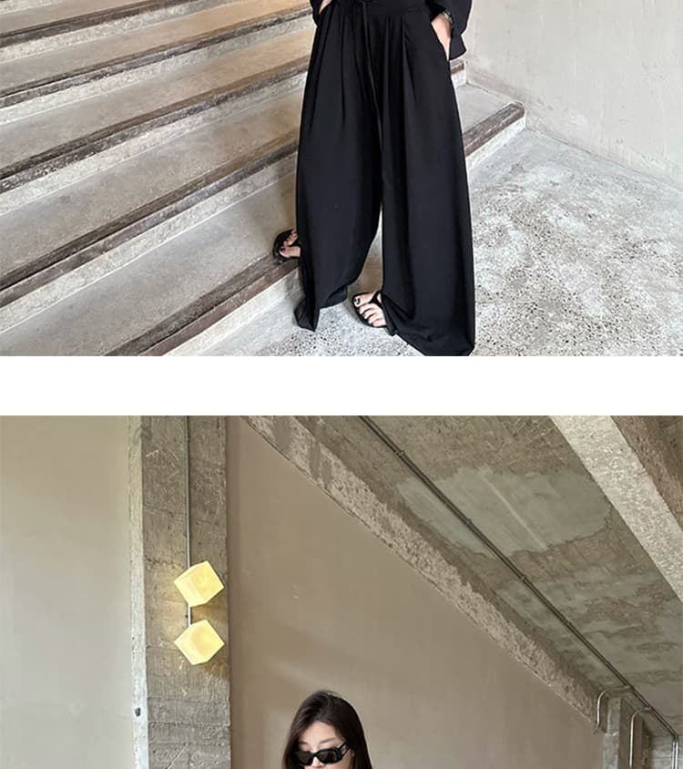 임산부 새로운 와이드 레그 팬츠 2026 가을 찹쌀 바지 도루 센스 다용도 바지 느긋한 바람 루즈핏 캐주얼 바지 상세 이미지 49