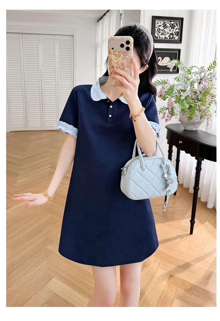 재고 있음 재고 있음 재고 있음 실사 2026 여름 신제품 루즈핏 캐주얼 슬림해 보이는 임산부 드레스 상세 이미지 21