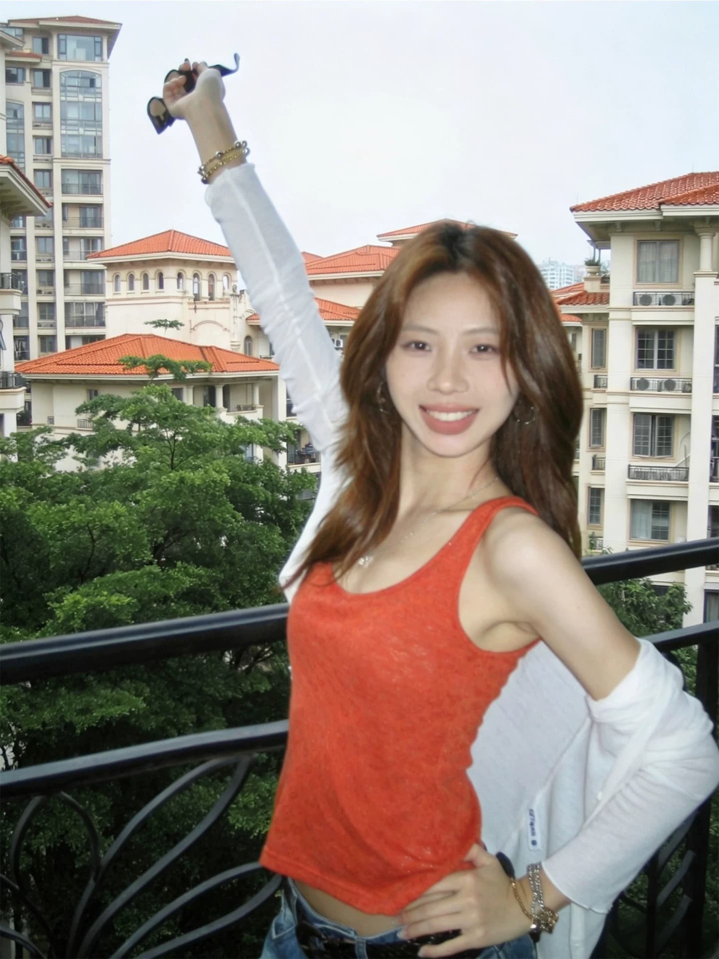 pp 타이거 작은 토마토 여름 슬림해 보이는 패치워크 홀로우 아웃 캐미솔 수 있습니다. 양성 및 음성 둘 착용 t26583