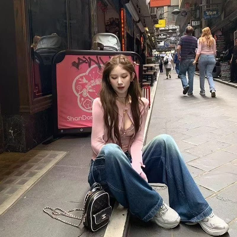 핫걸 바람 도트 무늬 망사 패치워크 캐미솔 여름 품격 몸매 가꾸기 쇼트 스타일 맨위 상세 이미지 8
