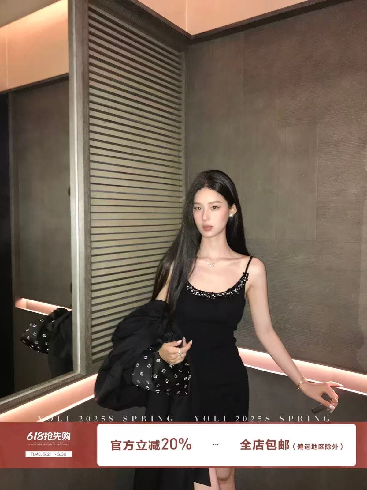 yoli 장 宥 이익 가을의 날 왈츠 프랑스식 양모 니트 슬립 여성 드레스 가을 슬림해 보이는 타이트 스커트 상세 이미지 2