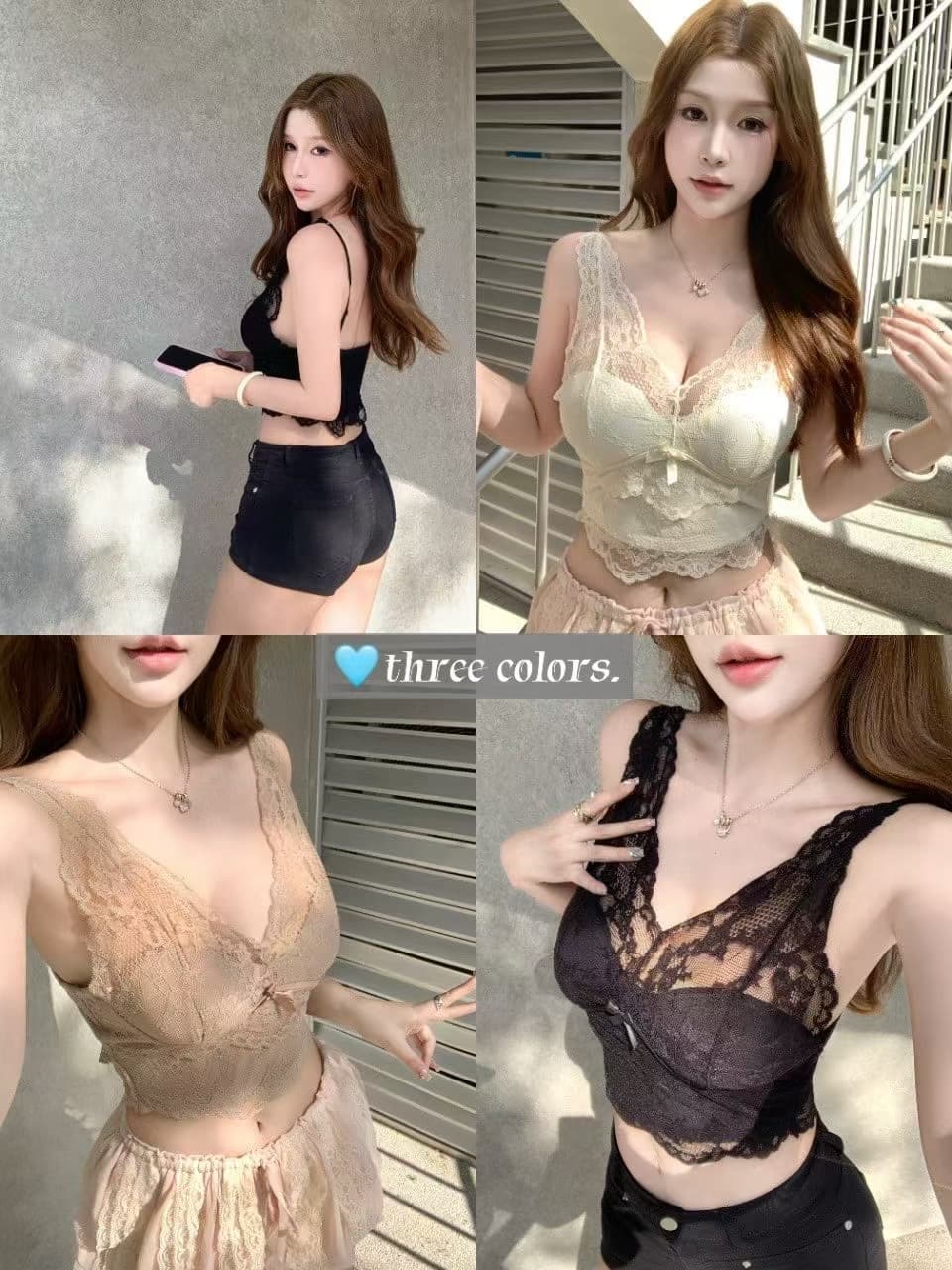 부드러운 순수한 욕망 섹시함 레이스 만나는 캐미솔 텍스트 브래지어 벨트 가슴 패드 없음 강철 링 상세 이미지 8