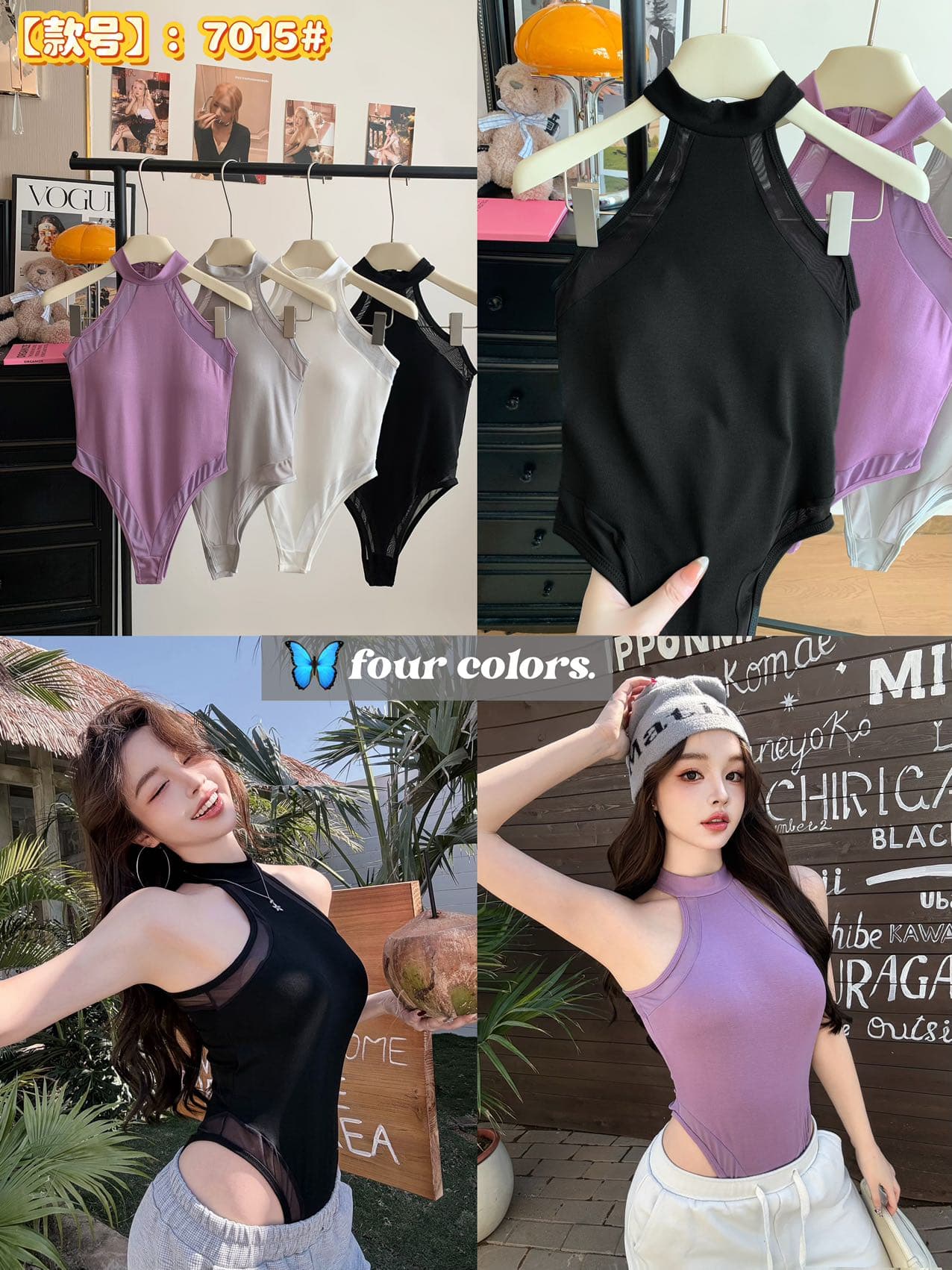 벨트 가슴 패드 순수한 욕망 작은 샤넬 스타일 망사 레이스 조각 슬립 허리 수축 민소매 행침 목 올인원 의류 조끼 여성 아름다움 뒤로 상세 이미지 15