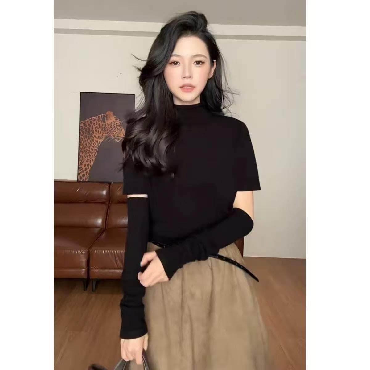 느긋한 바람 품격 터틀넥 몸매 가꾸기 니트 스웨터 여성 의류 2026 가을 겨울 새로운 핫걸 다용도 슬림해 보이는 스웨터 맨위 상세 이미지 4