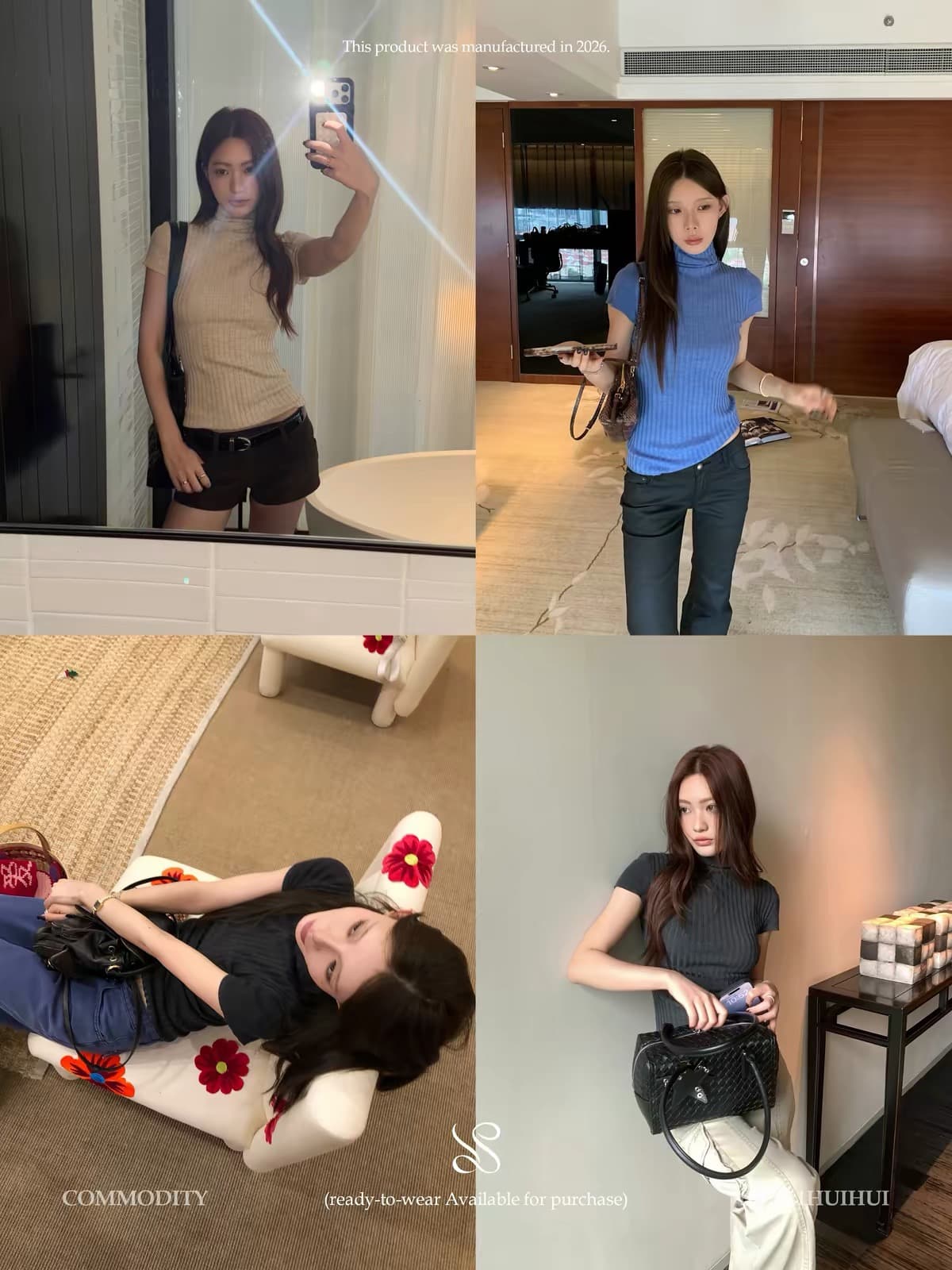 sun11 코치 쉬 妍 t 어두운 회색 양모 니트 터틀넥 티셔츠 여성 가을 긍정적 인 어깨 몸매 가꾸기 만나는 맨위 상세 이미지 2