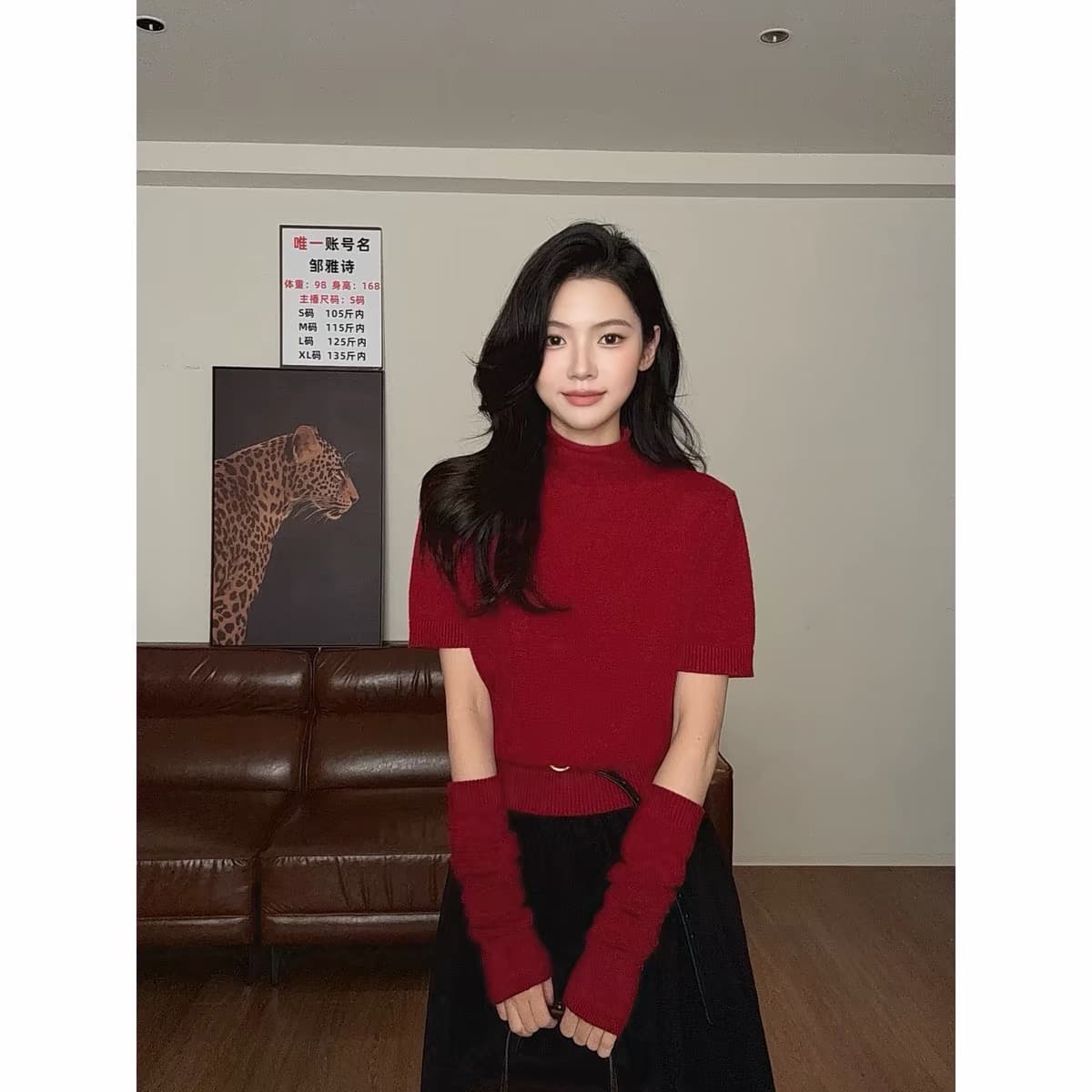 zouyashifa 작은 대중 디자인 센스 품격 캐주얼 고급 센스 모직물 맨위 ysa26820 상세 이미지 5