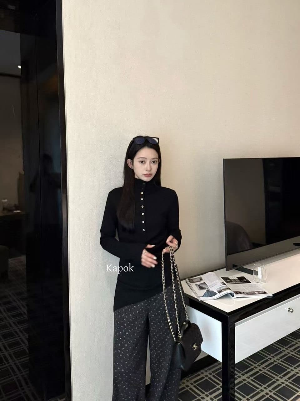 반하이넥 스웨터 기본 셔츠 여성 긴 소매 스택 착용 가을 겨울철 새로운 고급 센스 품격 인사이드 가져 가라. 니트 맨위 트렌디 이미지 2