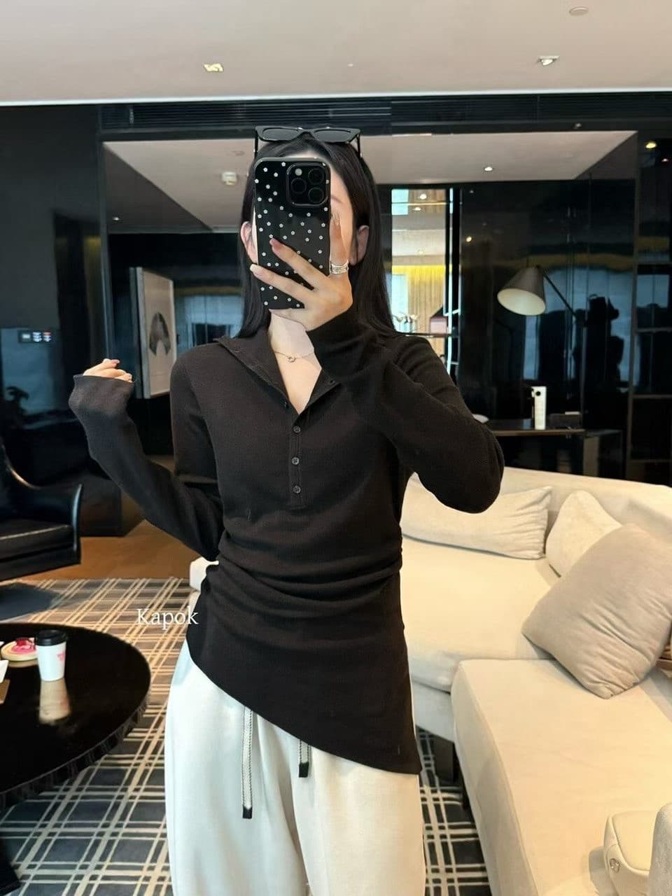 반하이넥 스웨터 기본 셔츠 여성 긴 소매 스택 착용 가을 겨울철 새로운 고급 센스 품격 인사이드 가져 가라. 니트 맨위 트렌디 상세 이미지 4