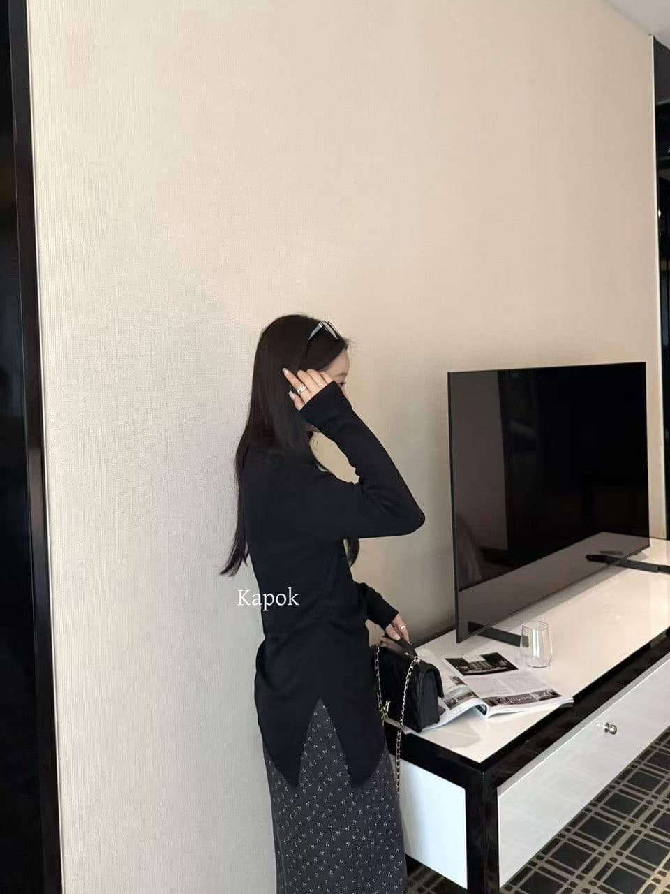 반하이넥 스웨터 기본 셔츠 여성 긴 소매 스택 착용 가을 겨울철 새로운 고급 센스 품격 인사이드 가져 가라. 니트 맨위 트렌디 상세 이미지 9