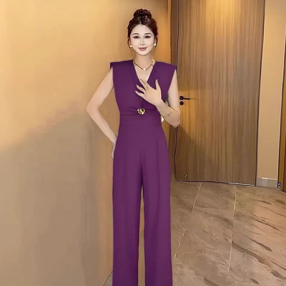 재고 있음 2026 여름 새로운 작은 샤넬 스타일 로얄 자매 바람 프랑스식 캐주얼 바람 패션 올인원 바지 하이웨이스트 슬림해 보이는