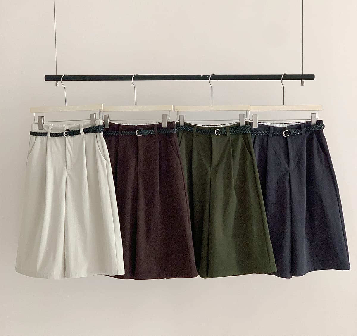 실사 가을 겨울 새로운 레트로 코듀로이 프로 피부 7부 바지 아이들 새로운 꼬집기 Pleat 루즈핏 넓은 다리 캐주얼 바지 상세 이미지 5