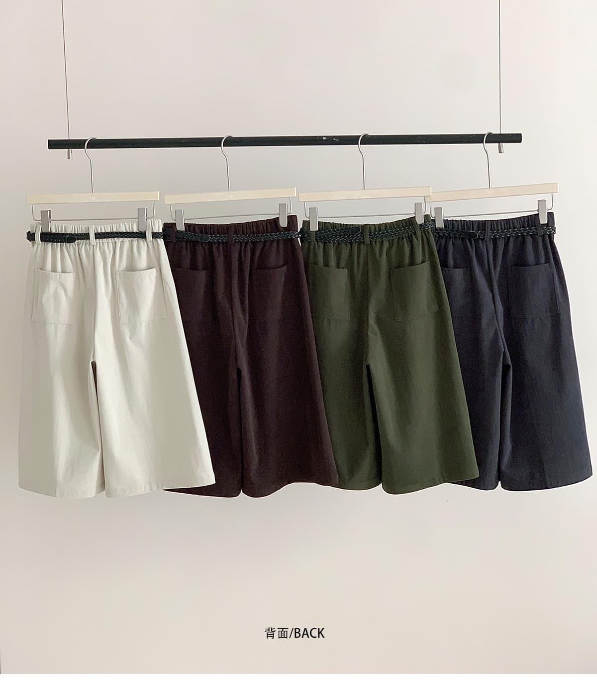 실사 이른 가을 새로운 느긋한 바람 와 성별 다용도 슬림해 보이는 이후 허리밴드 스트레이트 코듀로이 8 점 바지 상세 이미지 6