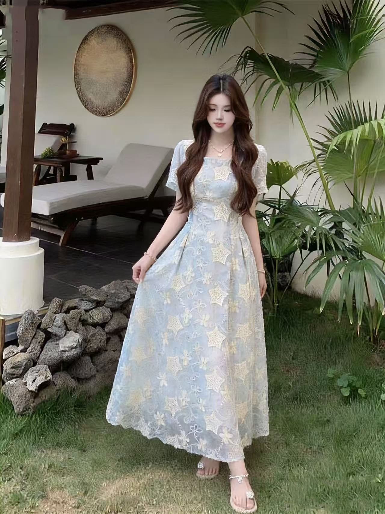 연령 감소 분위기 센스 자수 여성 드레스 여름 2026 새로운 지방 mm 부드러운 바람 차 휴식 슬림해 보이는 길다 치마 상세 이미지 3