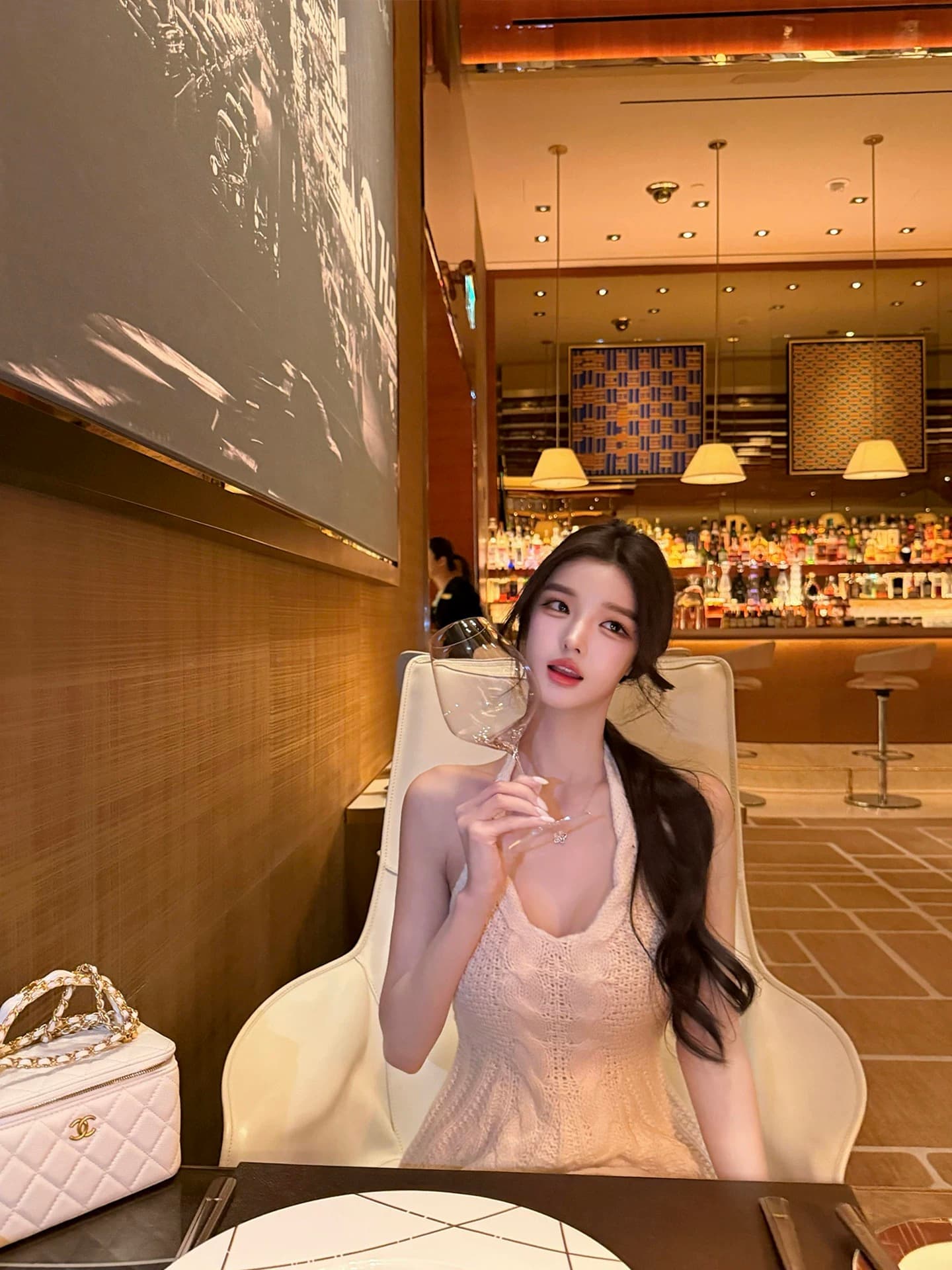 만약 언어 맞춤 첫사랑 보여주기 지혜 행침 목 꽈배기 질감 작은 a 맨위 순수한 욕망 섹시함 품격 작은 슬링 인사이드 가져 가라. 이미지 2