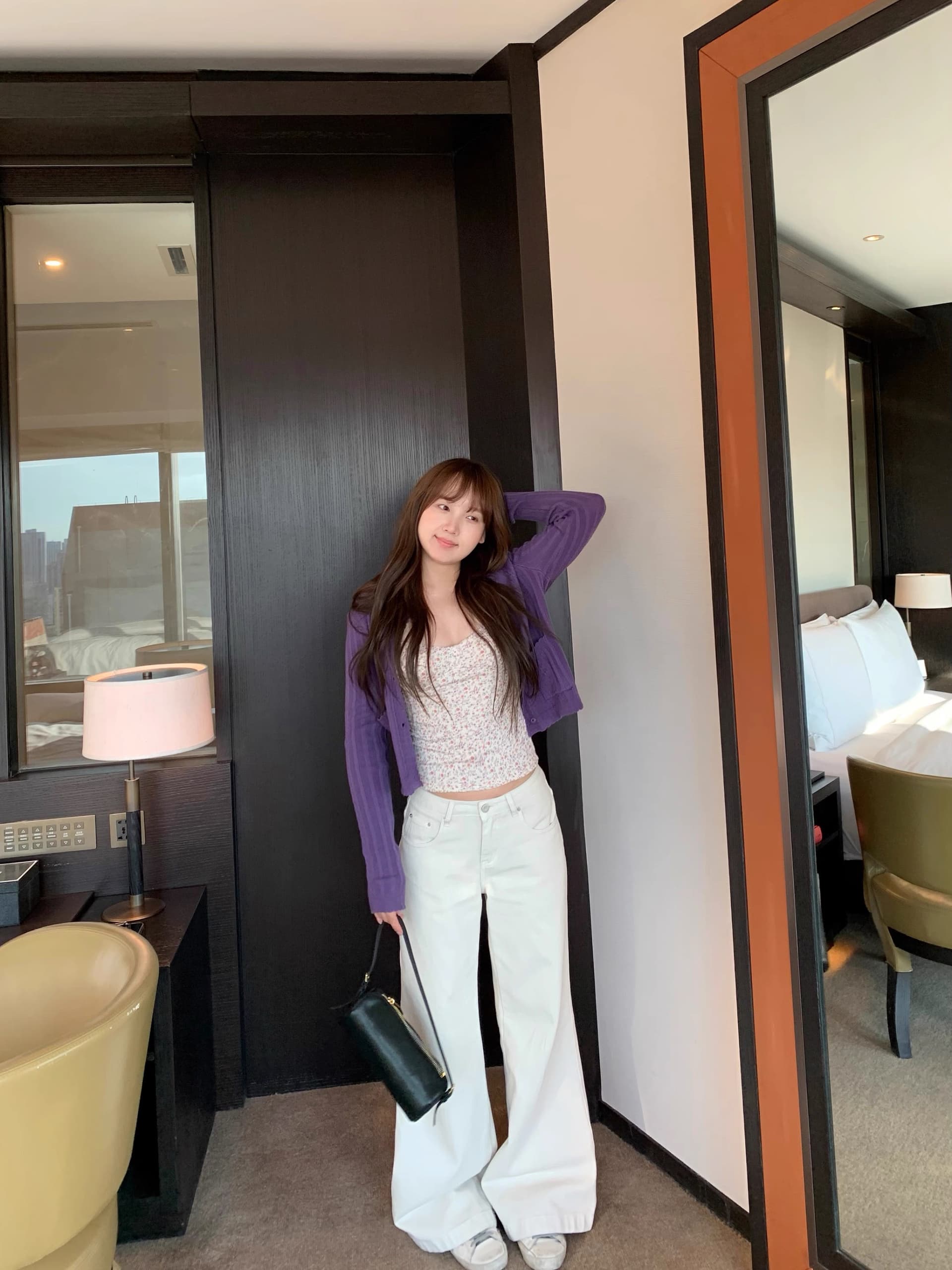 doudou 여드름 달콤한 핫걸 꽃무늬 캐미솔 여름 2026 새로운 몸매 가꾸기 슬림해 보이는 쇼트 스타일 인사이드 잡아라. 의류 상세 이미지 3