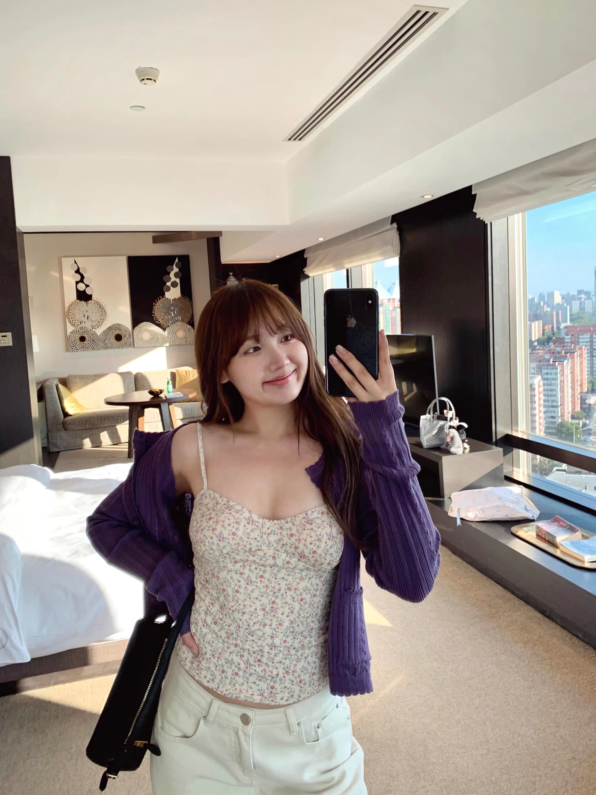 doudou 여드름 달콤한 핫걸 꽃무늬 캐미솔 여름 2026 새로운 몸매 가꾸기 슬림해 보이는 쇼트 스타일 인사이드 잡아라. 의류 상세 이미지 6