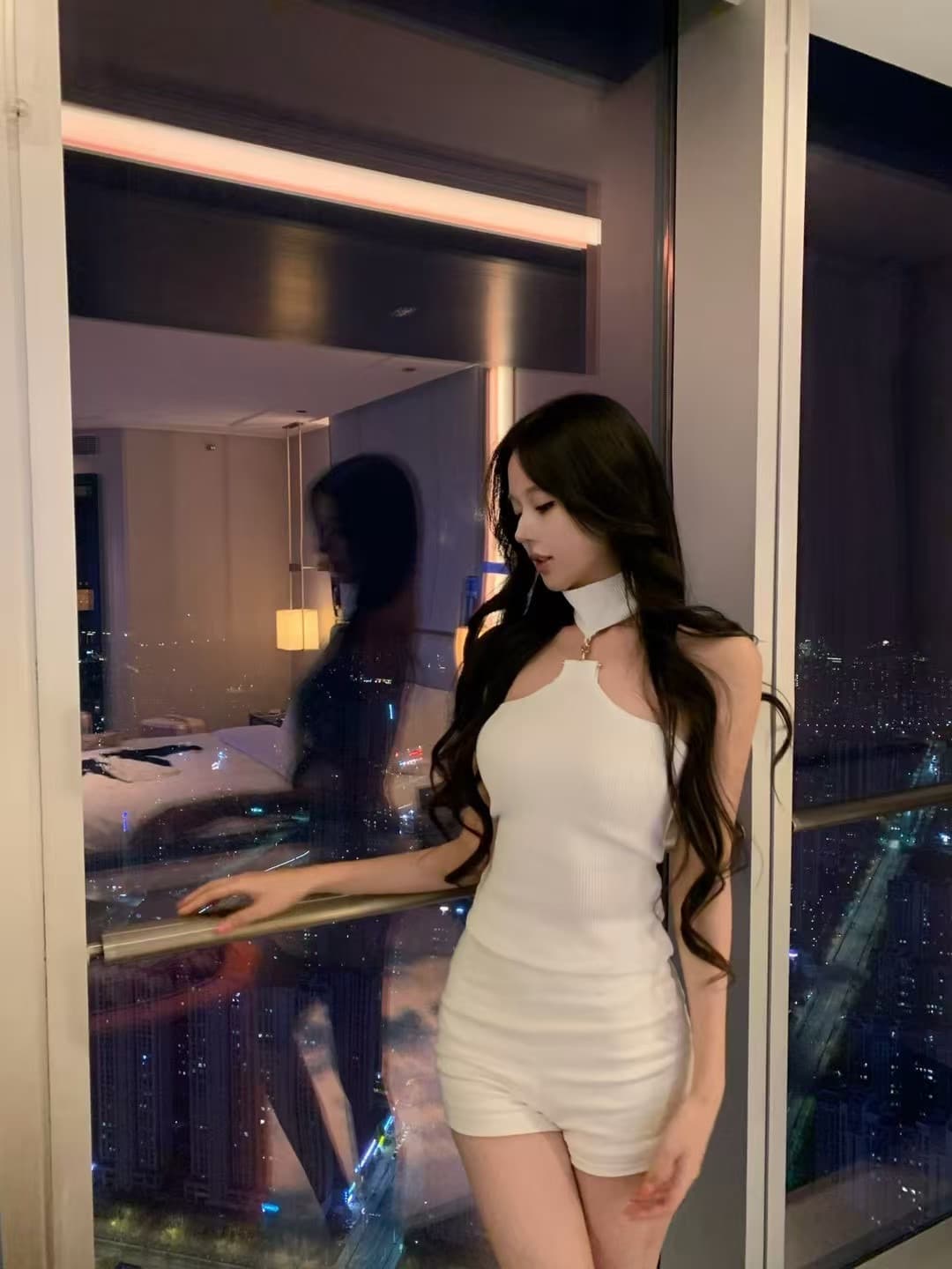 고급 센스 스웨터 여성 뜨개질 질감 순수한 욕망 섹시함 행침 목 디자인 튜브탑 슬립 여성 봄 상세 이미지 11
